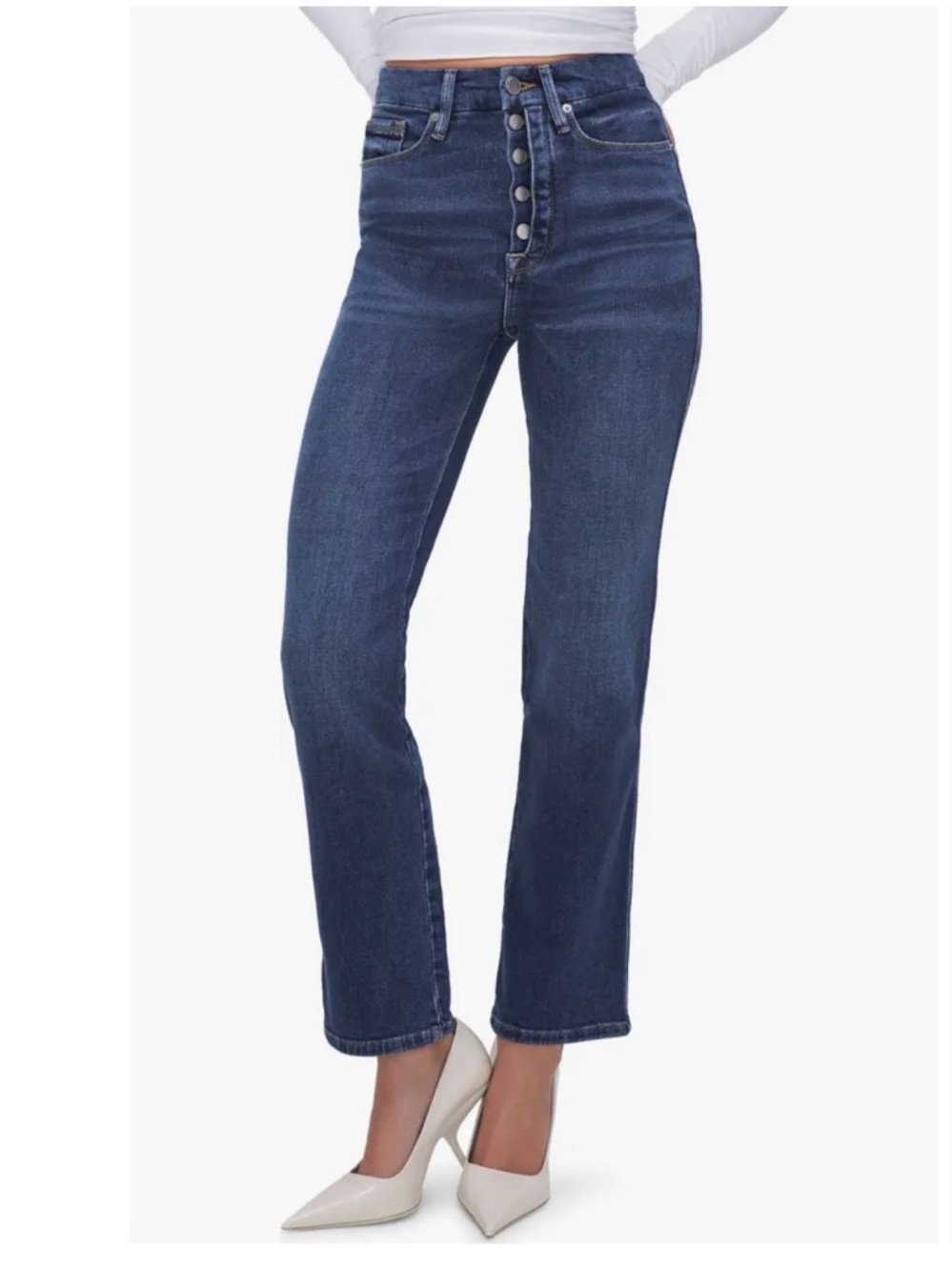 good american good curve straight jeans indigo593